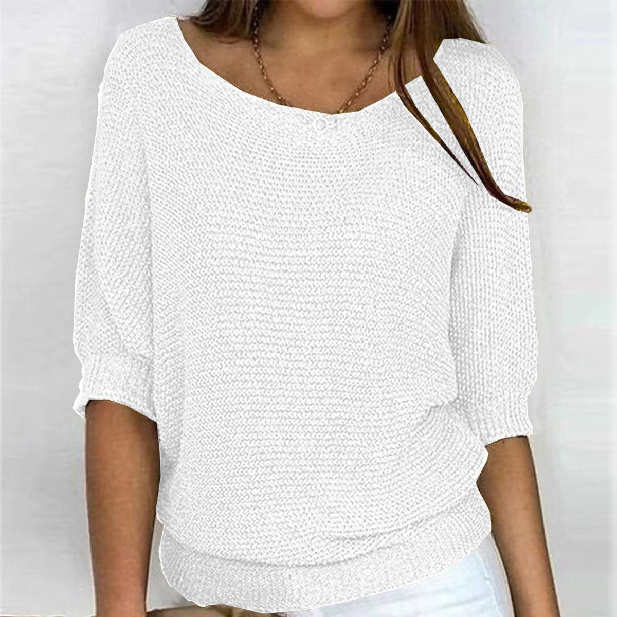 Women's Relaxed Batwing Knitted Jumper
