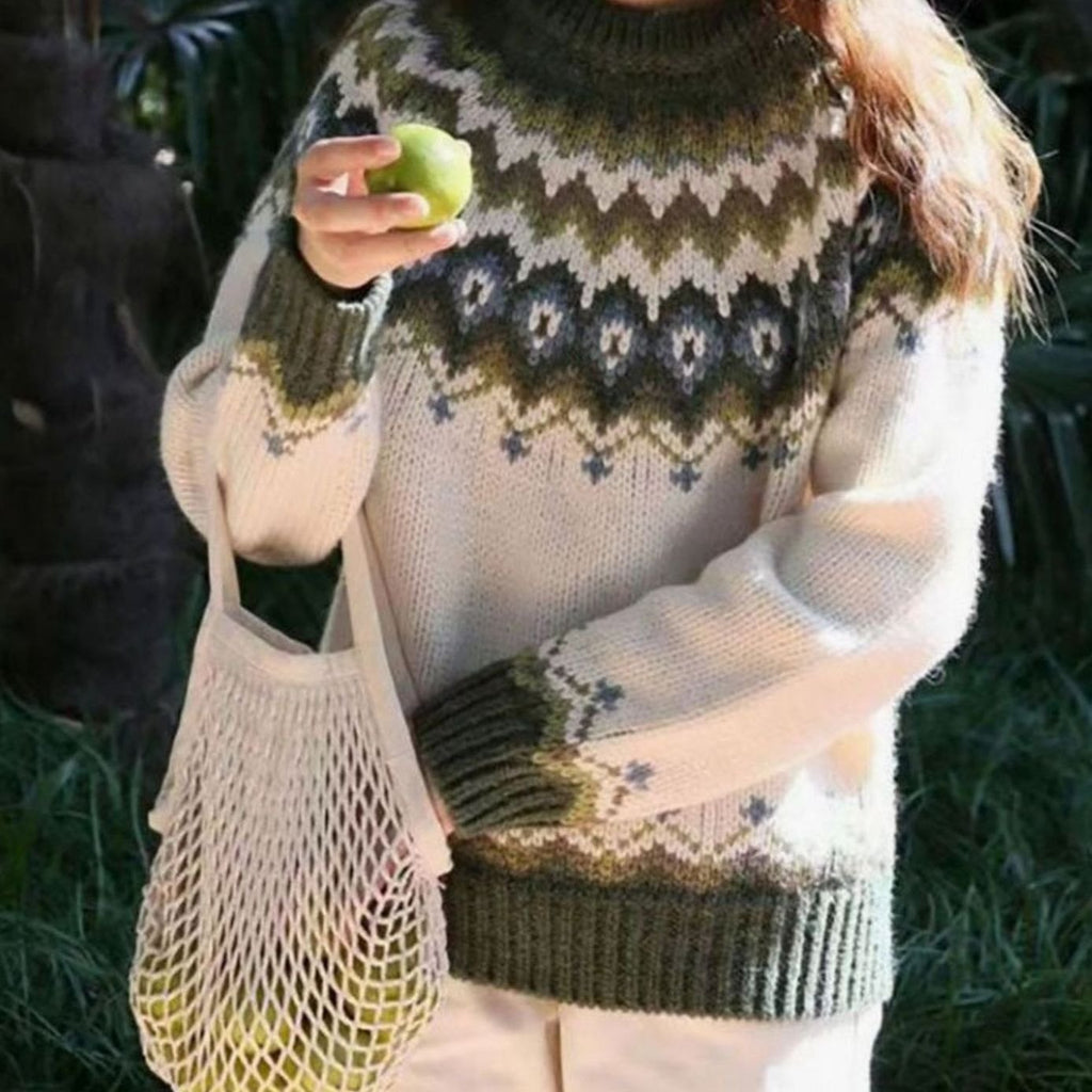 Women's Relaxed Nordic Fair Isle Pullover