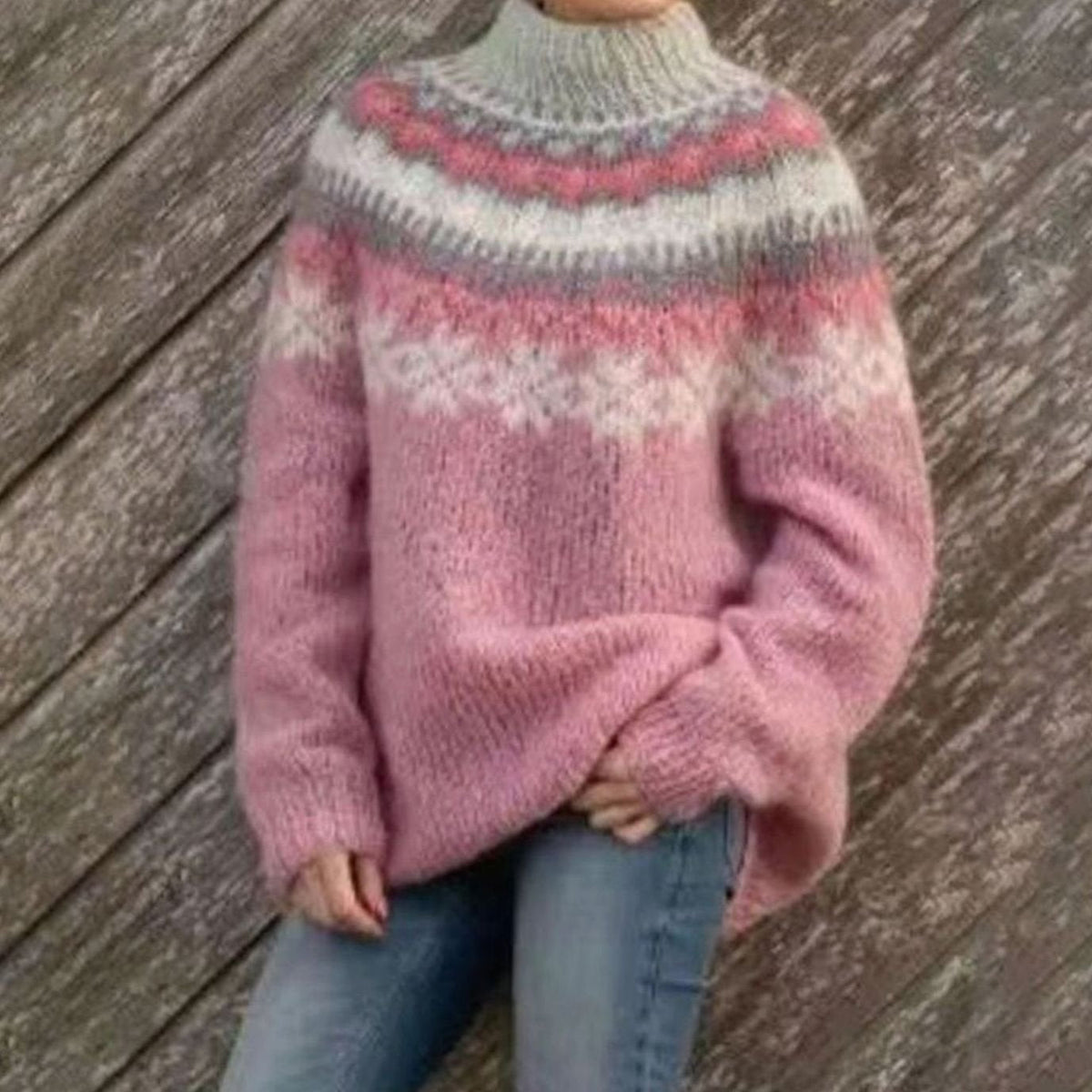 Women's Relaxed Nordic Fair Isle Pullover