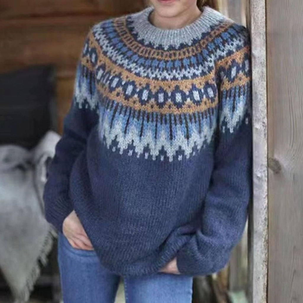 Women's Relaxed Nordic Fair Isle Pullover