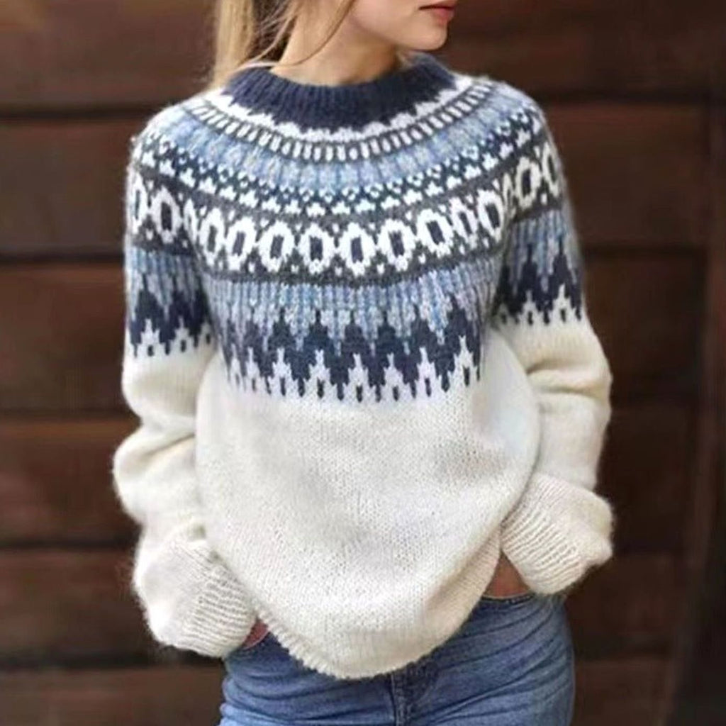 Women's Relaxed Nordic Fair Isle Pullover