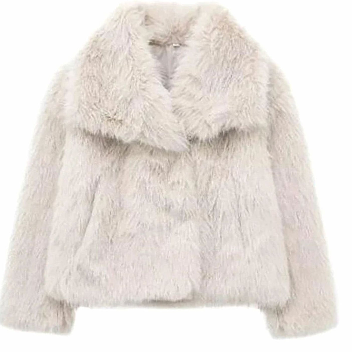 Women's Faux Fur Relaxed Edge-to-Edge Jacket