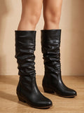 Women's Western Slouchy Pull-On Block Heel Boots