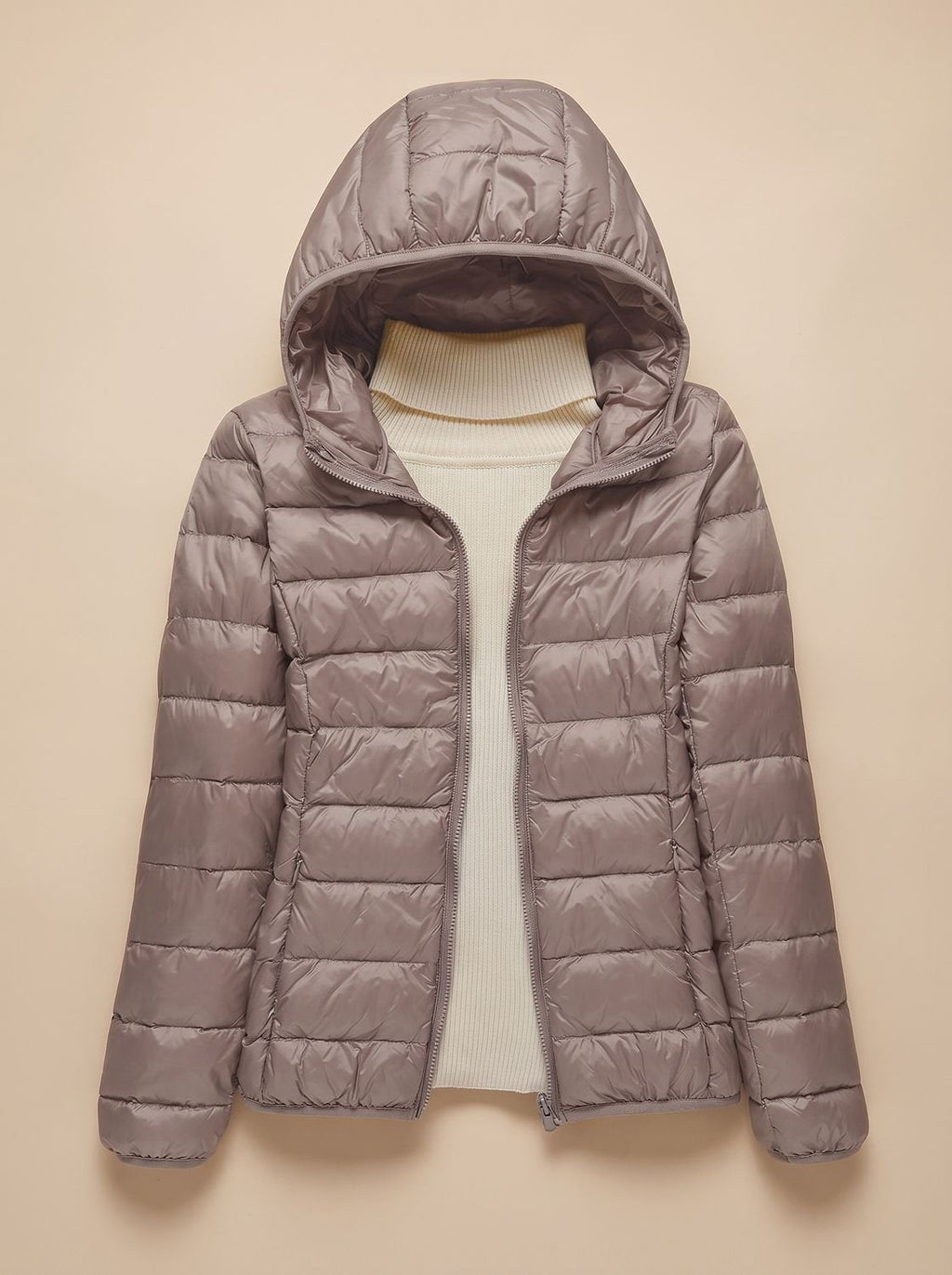 Women's Featherweight Quilted Hooded Winter Jacket