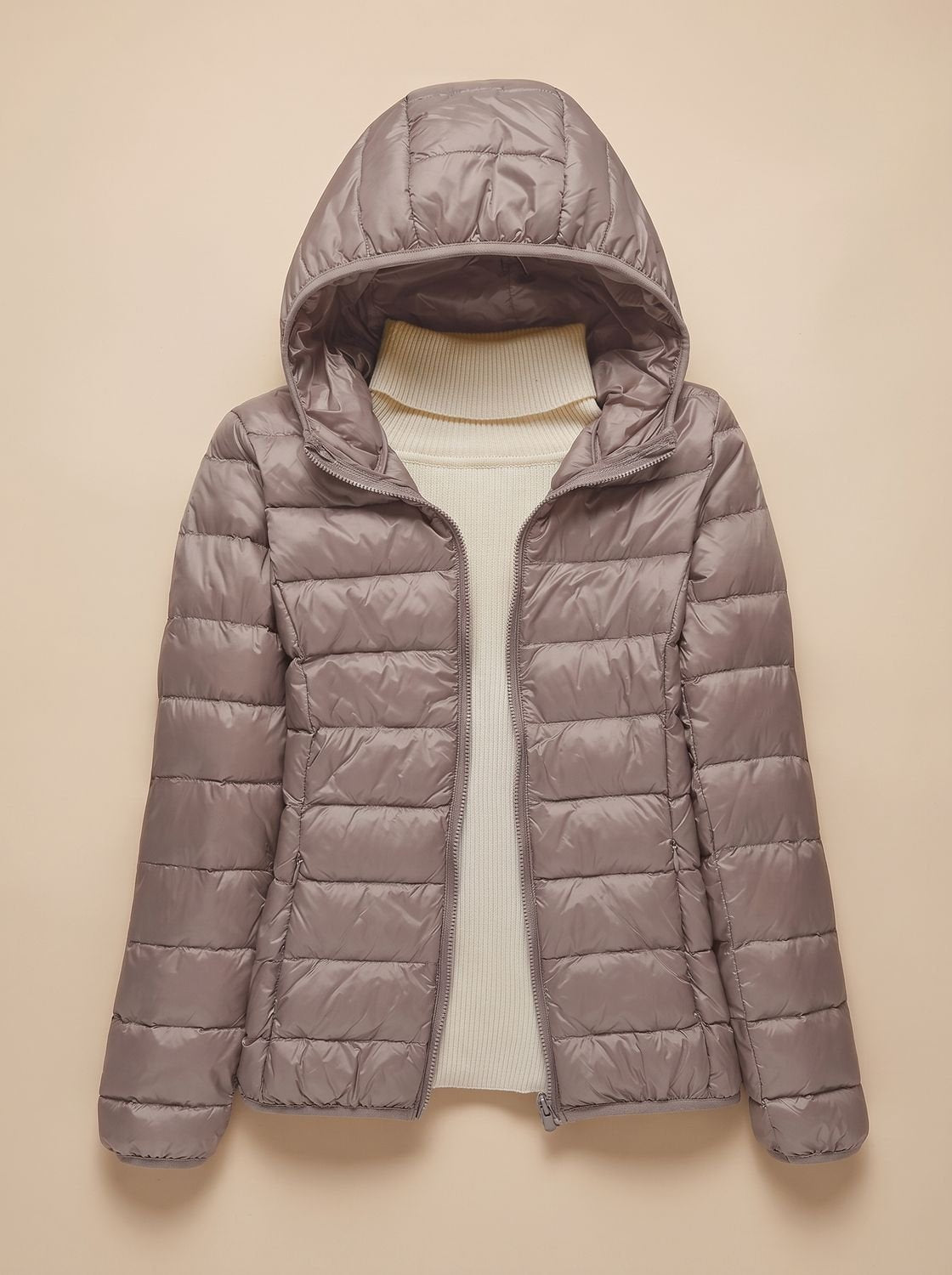 Women's Featherweight Quilted Hooded Winter Jacket