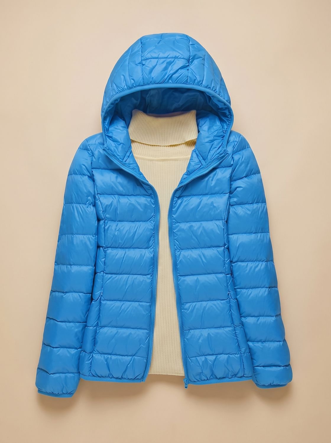 Women's Featherweight Quilted Hooded Winter Jacket