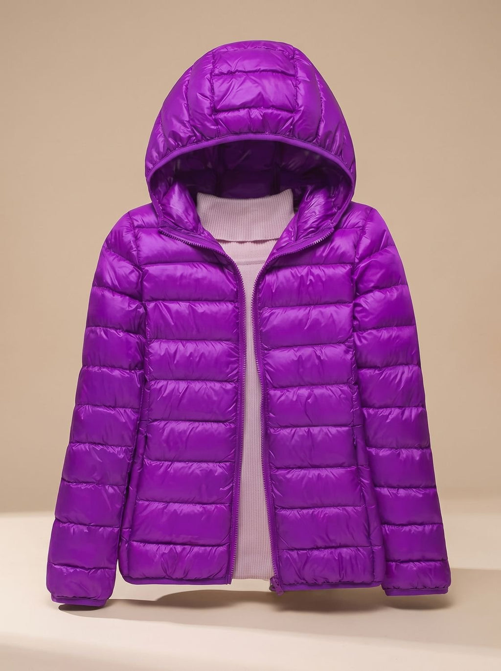 Women's Featherweight Quilted Hooded Winter Jacket