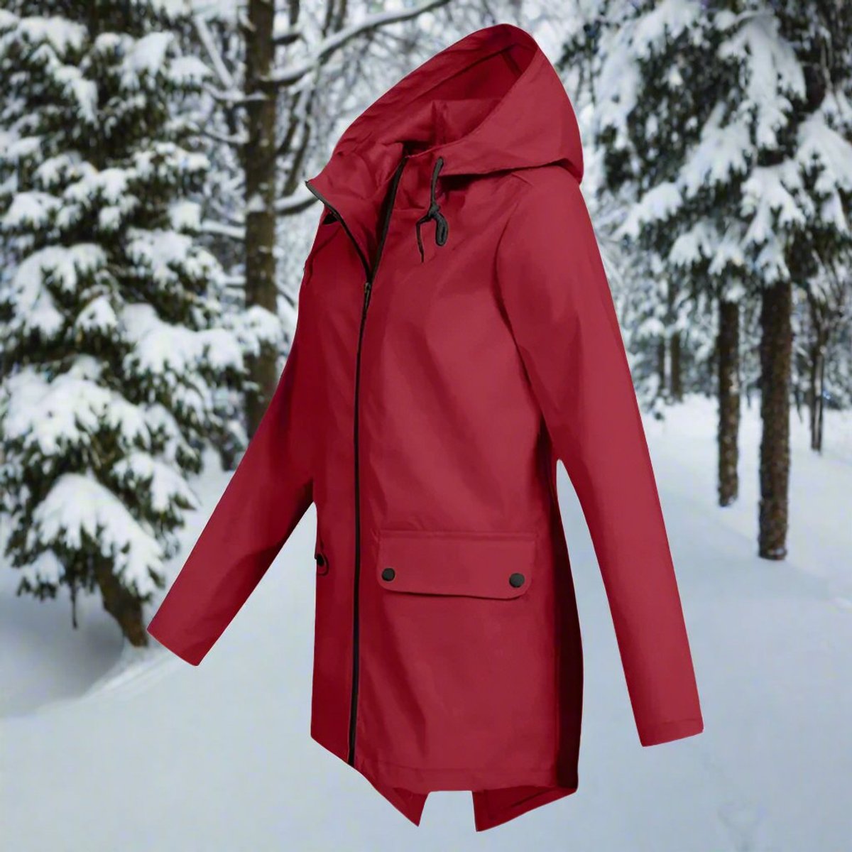 Women's Longline Zip-Up Waterproof Anorak