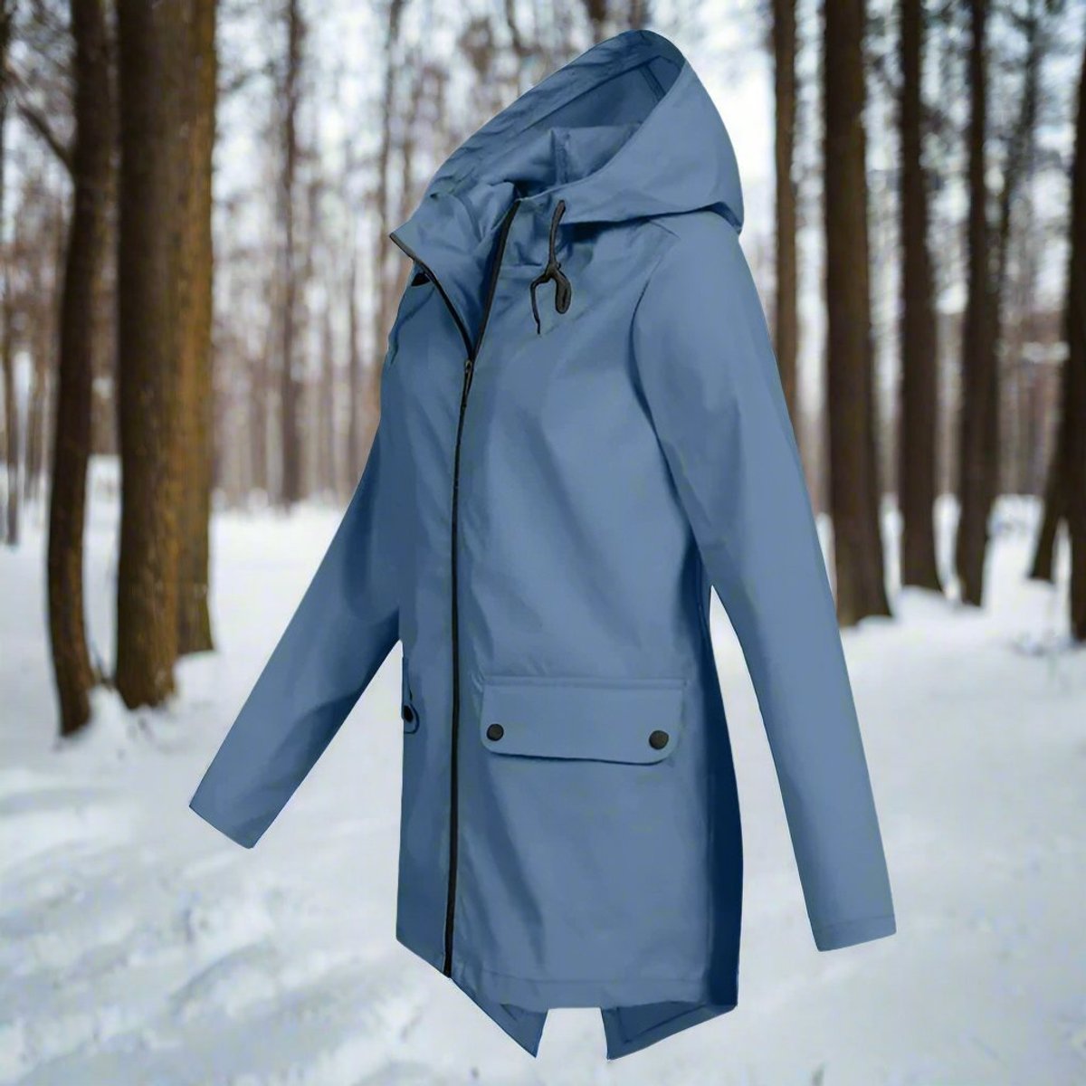 Women's Longline Zip-Up Waterproof Anorak