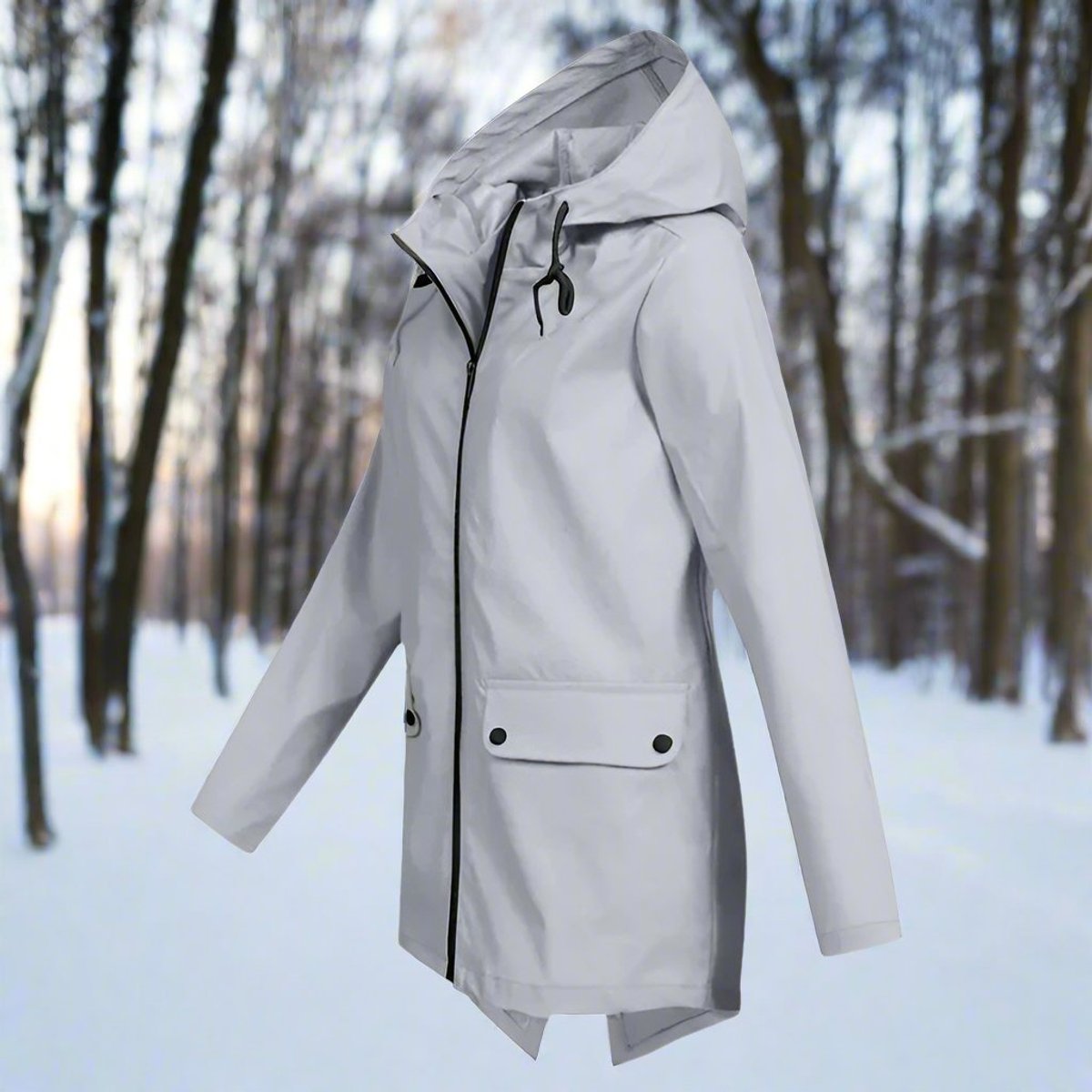Women's Longline Zip-Up Waterproof Anorak