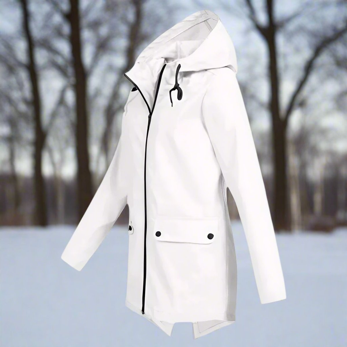 Women's Longline Zip-Up Waterproof Anorak